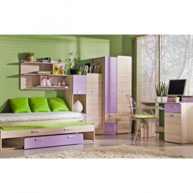 Mobila camera copii fete frasin/violet EGO 2
